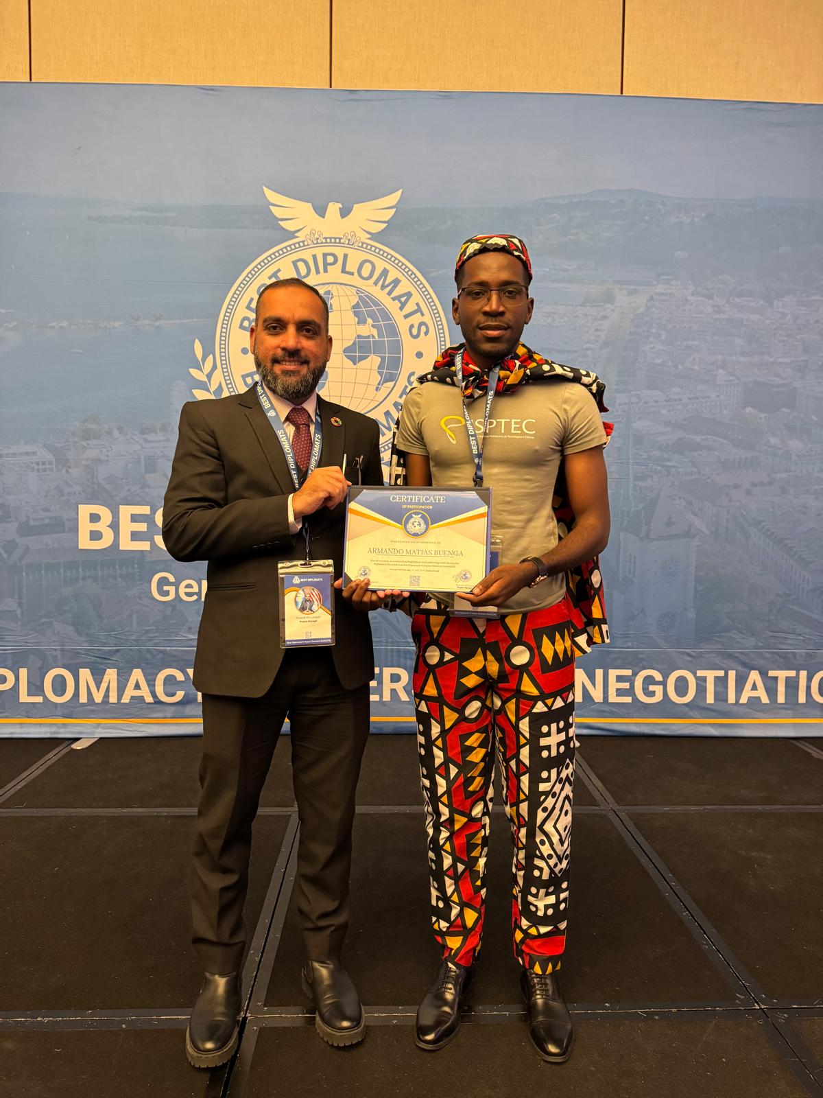 ESTUDANTE DO ISPTEC PARTICIPA EM SIMULA&Ccedil;&Atilde;O INTERNACIONAL DAS NA&Ccedil;&Otilde;ES UNIDAS NA SU&Iacute;&Ccedil;A