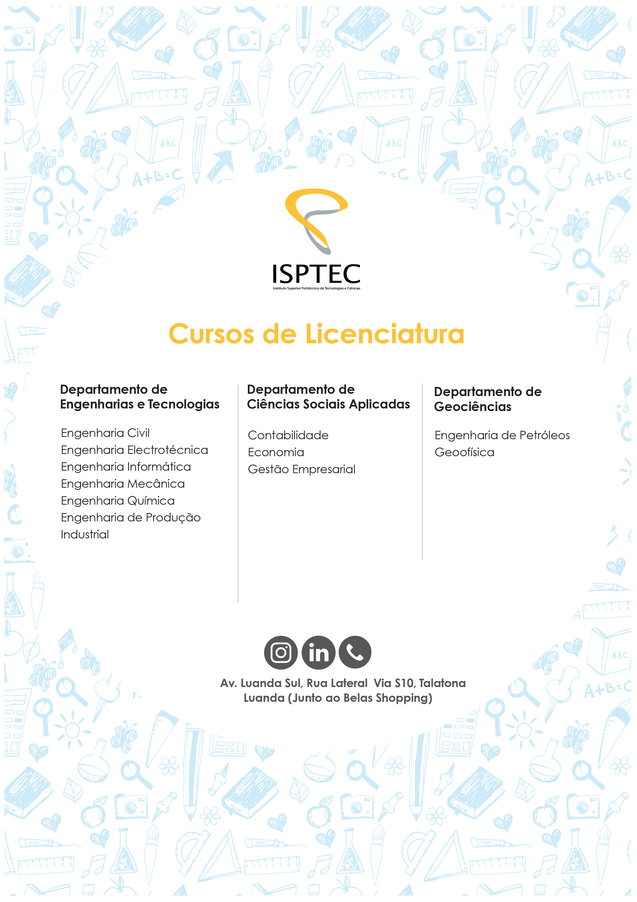 INSCRIÇÕES ABERTAS-  Curso Preparatório ISPTEC 2023-2024 