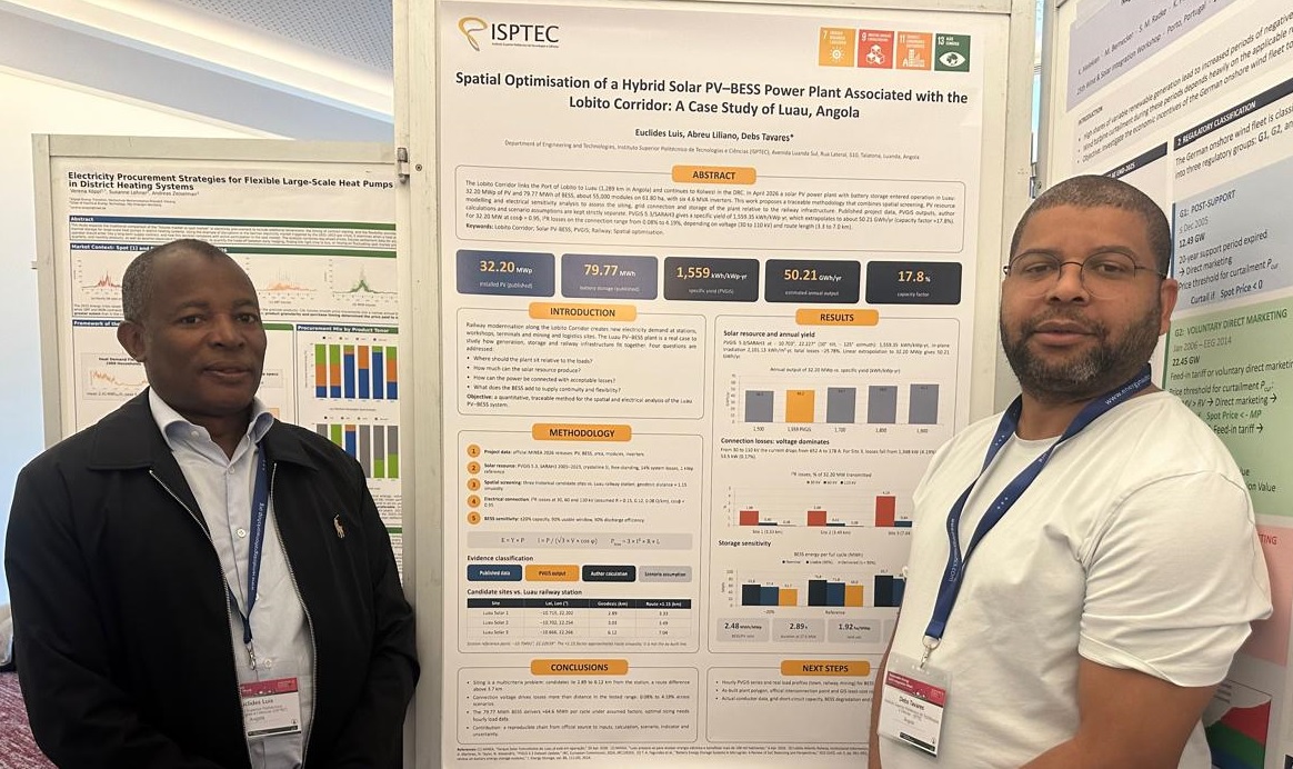 ISPTEC APRESENTA INVESTIGA&Ccedil;&Atilde;O SOBRE INTEGRA&Ccedil;&Atilde;O DE ENERGIA SOLAR NO CORREDOR DO LOBITO NA RENEWABLE E