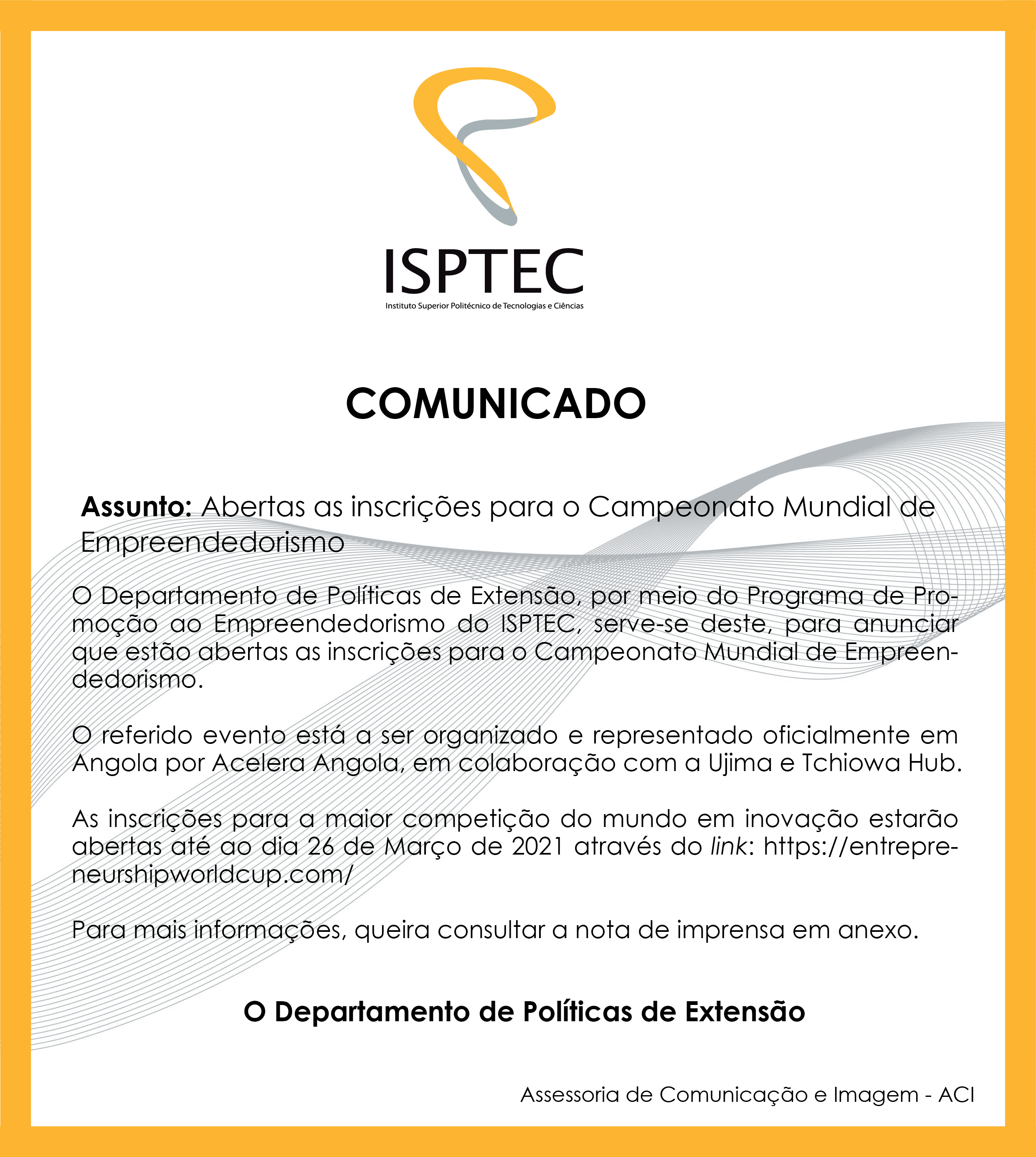 ABERTAS AS INSCRIÇÕES PARA O CAMPEONATO MUNDIAL DE EMPREENDEDORISMO