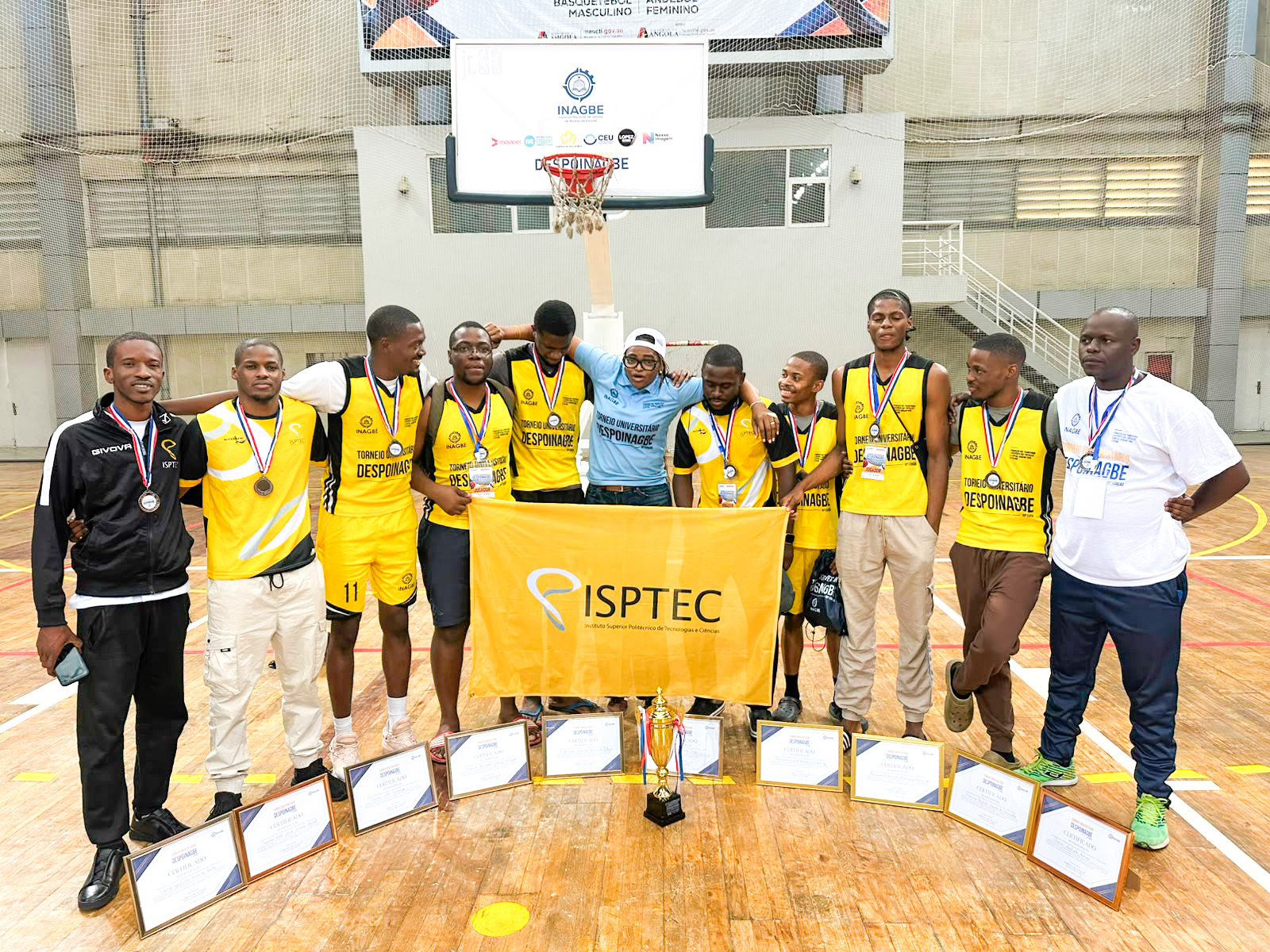 ISPTEC CONQUISTA TERCEIRO LUGAR NA 4.&ordf; EDI&Ccedil;&Atilde;O DOS JOGOS DESPORTIVOS UNIVERSIT&Aacute;RIOS DO INAGBE